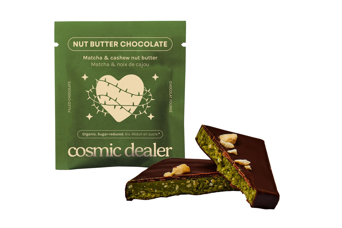Bombón saludable MATCHA & ANACARDOS • Cosmic Dealer