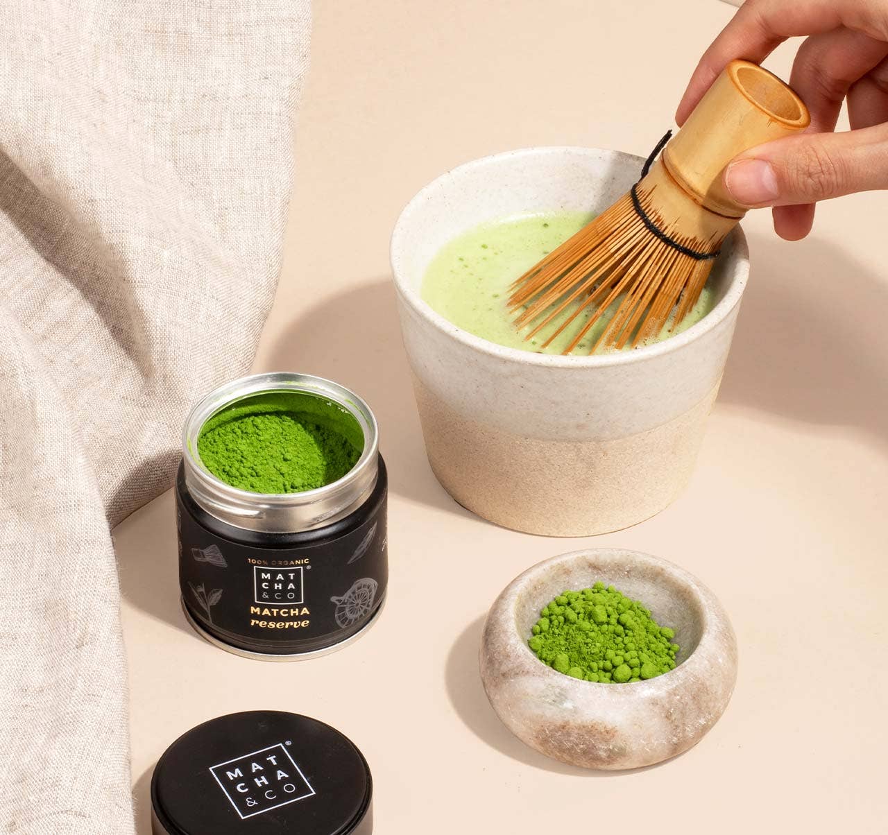 Batidor de bambú Chasen para té matcha