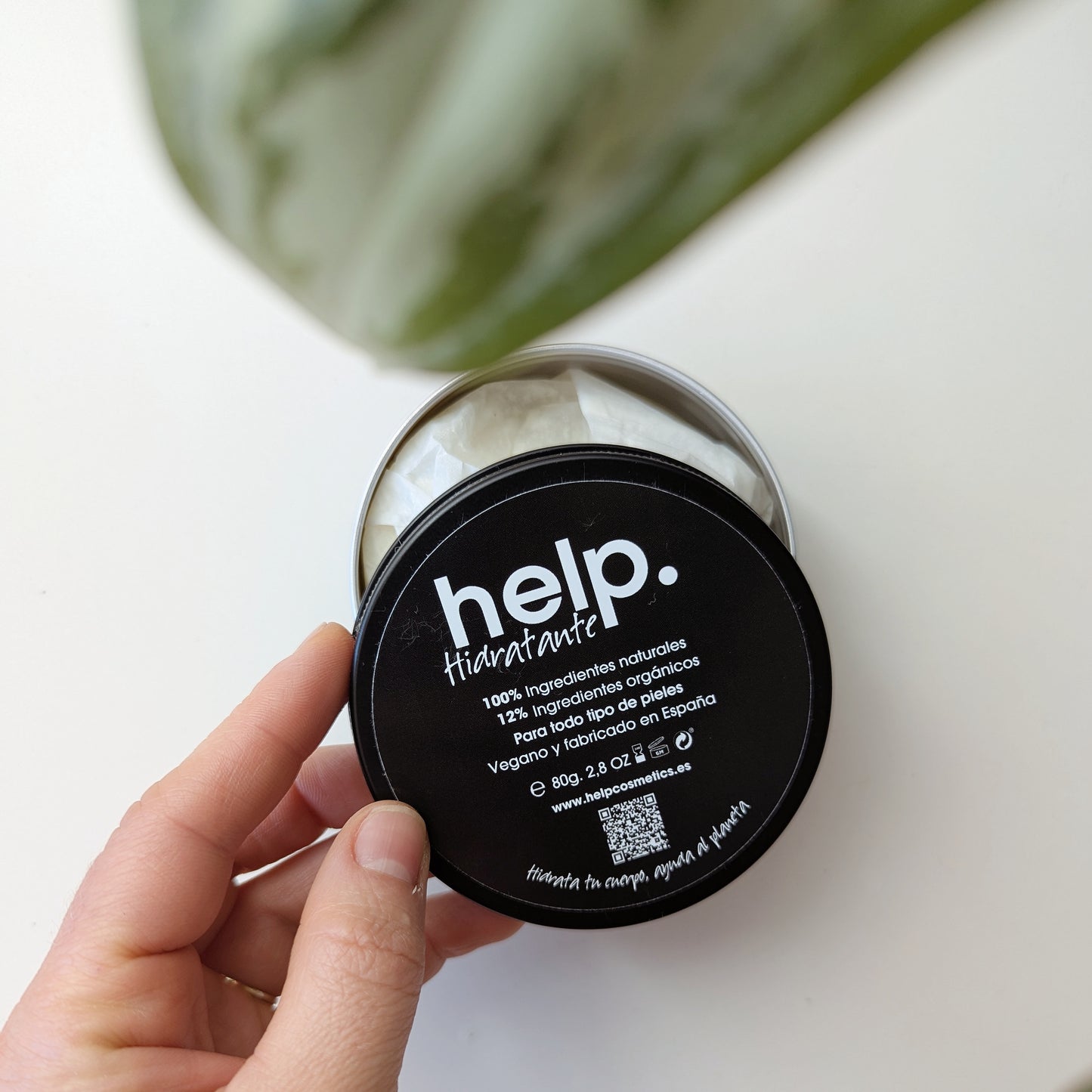 Hidratante corporal sólido con Cacao, Jojoba, Argán y Té Verde • Sin tóxicos