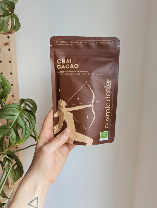 Chai Cacao con Melena de León & Lúcuma • Cosmic Dealer